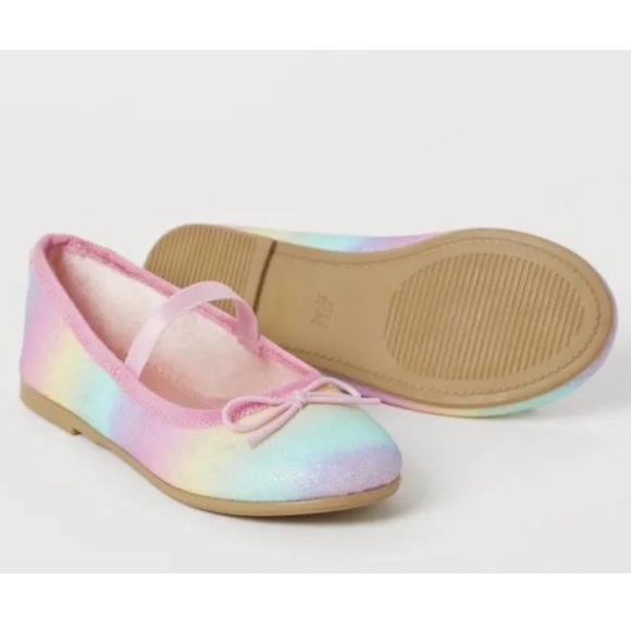 Girls H&M multicoloured ballet pumps size 25 - Picture 2 of 6